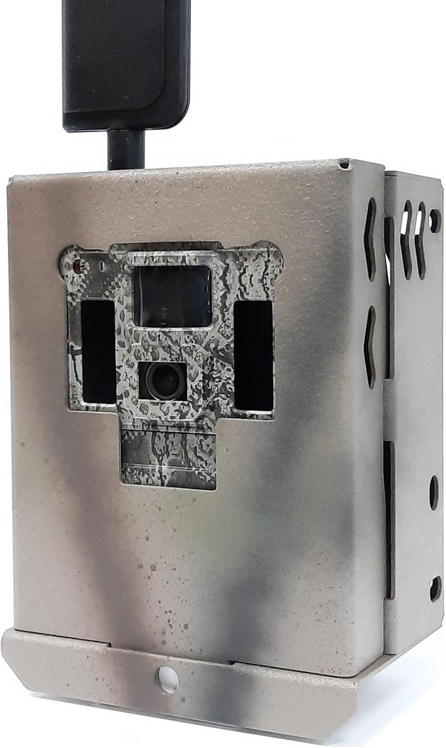 Caja de seguridad de acero con recubrimiento en polvo antirrobo compatible con cámaras HCO Spartan GoLive 2 2M 4GLTE Trail (31121)