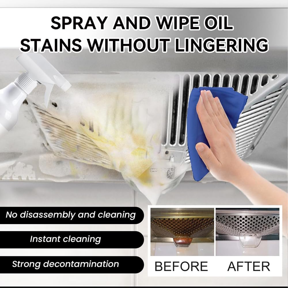 KCRPM Spray de espuma contra salpicaduras, limpiador de horno de espuma contra salpicaduras, limpiador multiusos, limpiador de burbujas para horno,