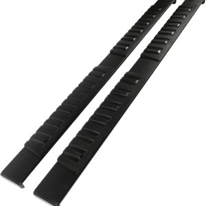 ECCPP Estribos aptos para Ram 1500 Crew Cab Pickup de 4 puertas Nerf Bars de aleación de aluminio negro, deslizadores de roca ECCPP Estribos aptos para Ram 1500 Crew Cab Pickup de 4 puertas Nerf Bars de aleación de aluminio negro, deslizadores de roca