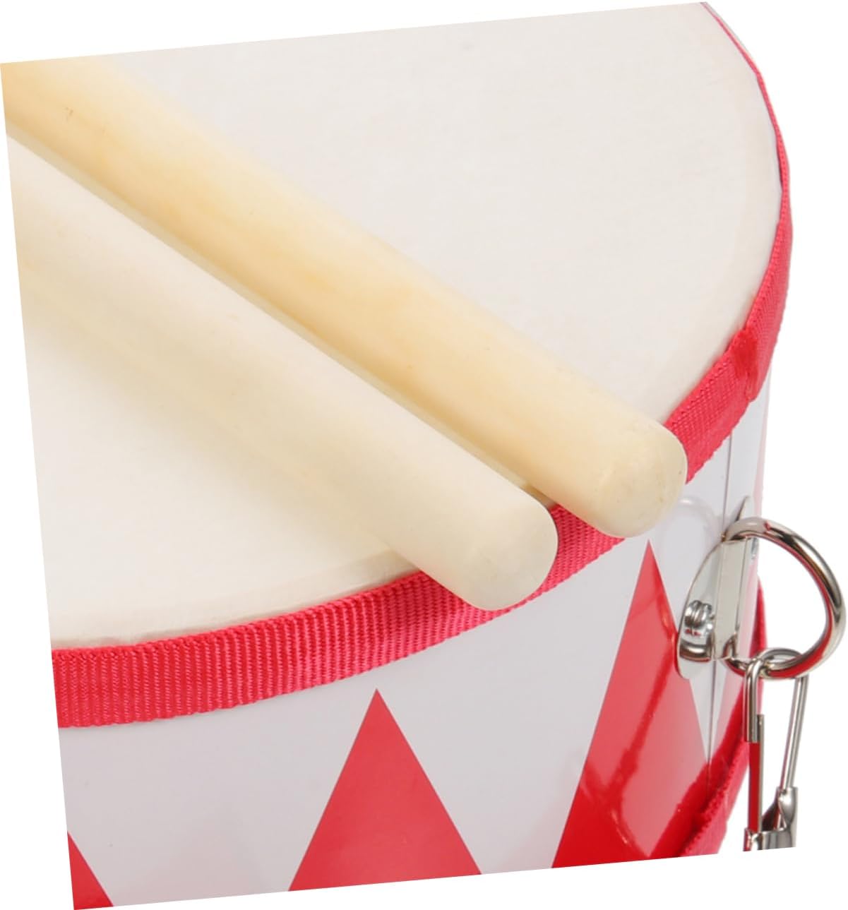 Vaguelly 1 juego de tambor de caja para niños tambor de música para niños pequeños de 8 pulgadas, tambor para niños, cabeza de doble cara, con