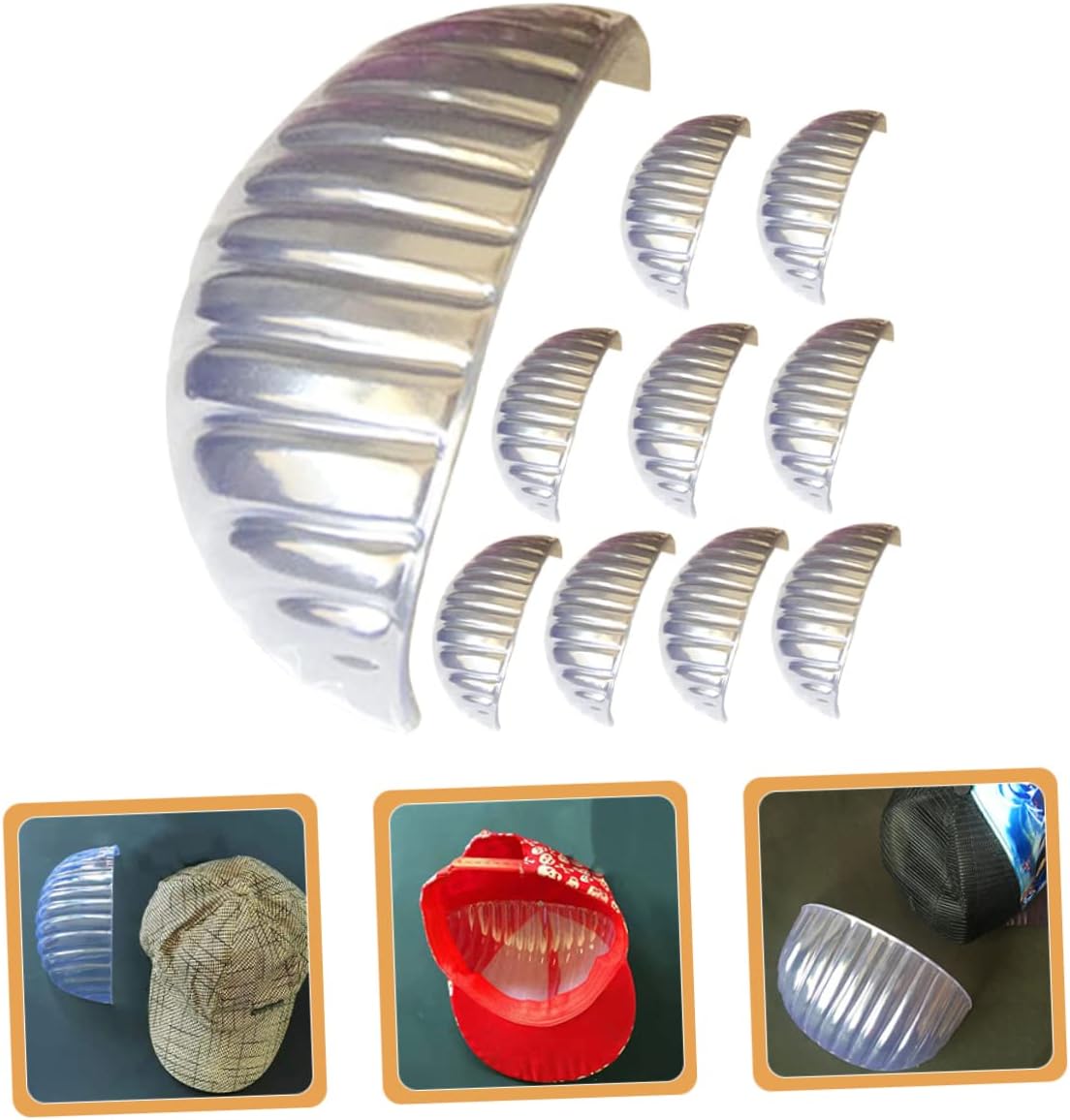 NOLITOY 100 piezas de medio sombrero de estancia sombrero de inserción sombrero de soporte de soporte sombrero de estiramiento sombrero interior