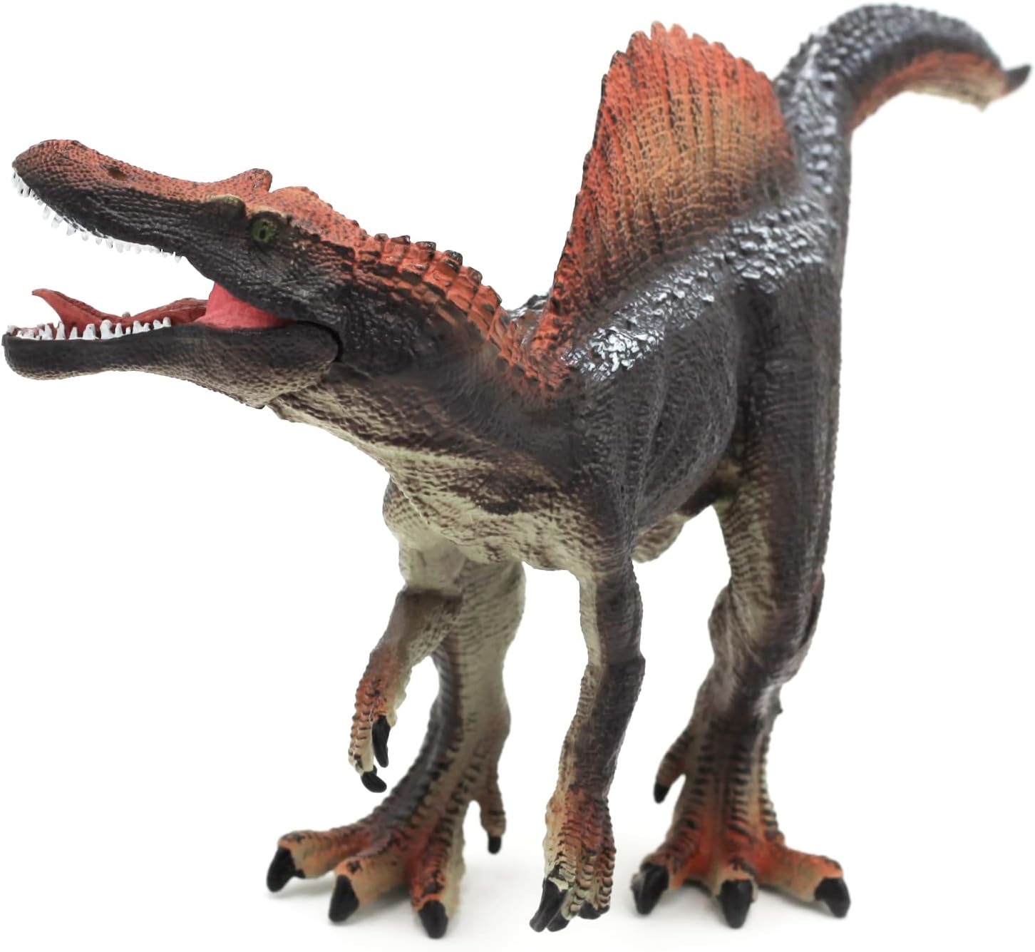 Gemini&Genius Figuras de acción de dinosaurio de Spinosaurus con mandíbula movible para cumpleaños de niños, suministros de fiesta para niños y