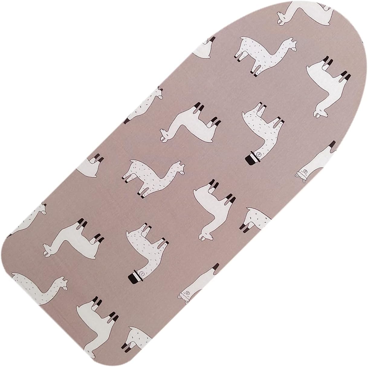Funda y almohadilla pequeña para tabla de planchar de 12 x 32 pulgadas, 3 pares de correas de cierre de velcro, bordes elásticos, mini cubierta de