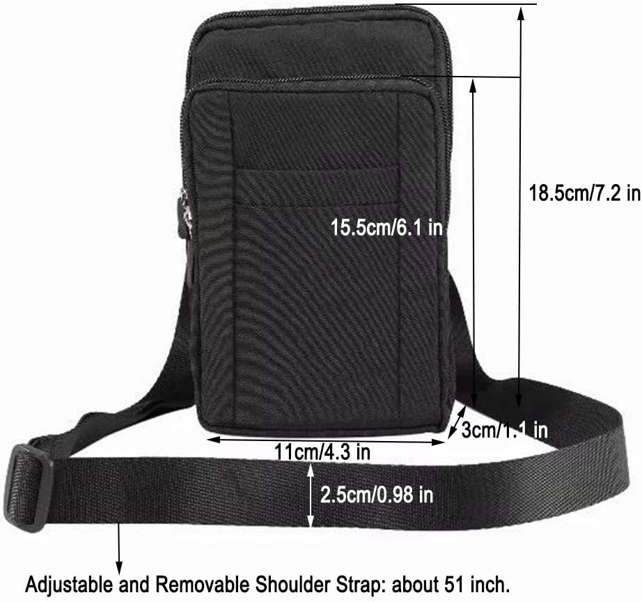 Outdoor Tactical Waist Bag EDC Belt Waist Pouch Security Purse Carrying Case for 11 pro Xs Max 8 7 Plus S9 S8 Or Less Than 7.0 inches Smart Style2