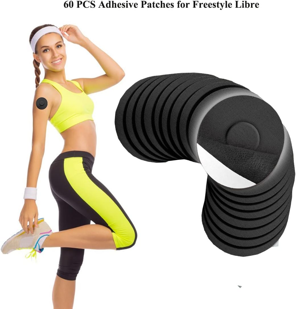 60 fundas impermeables para sensores de estilo libre 123, parches adhesivos para sensores CGM a prueba de sudor, protección continua precortada para