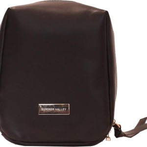 Elegante bolsa de cosméticos acolchada portátil para mujer con compartimentos, bolsa de maquillaje de viaje de gran capacidad para bolso, Negro – Elegante bolsa de cosméticos acolchada portátil para mujer con compartimentos, bolsa de maquillaje de viaje de gran capacidad para bolso, Negro –