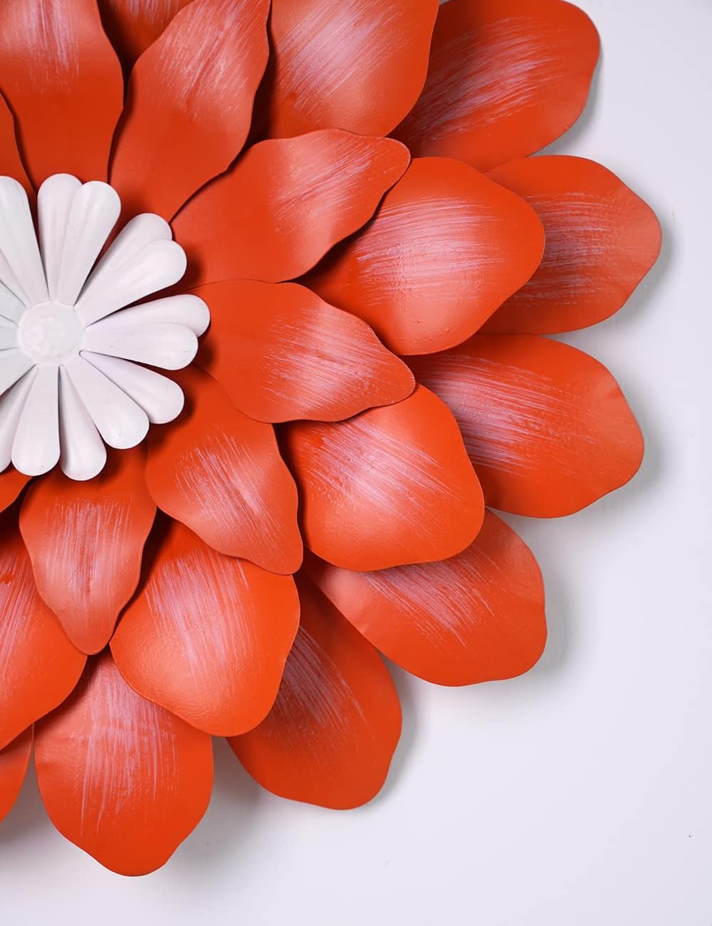 HONCOEN Decoración de pared de flores de metal, escultura 3D, arte de pared para interiores, decoración para el hogar, decoración moderna para