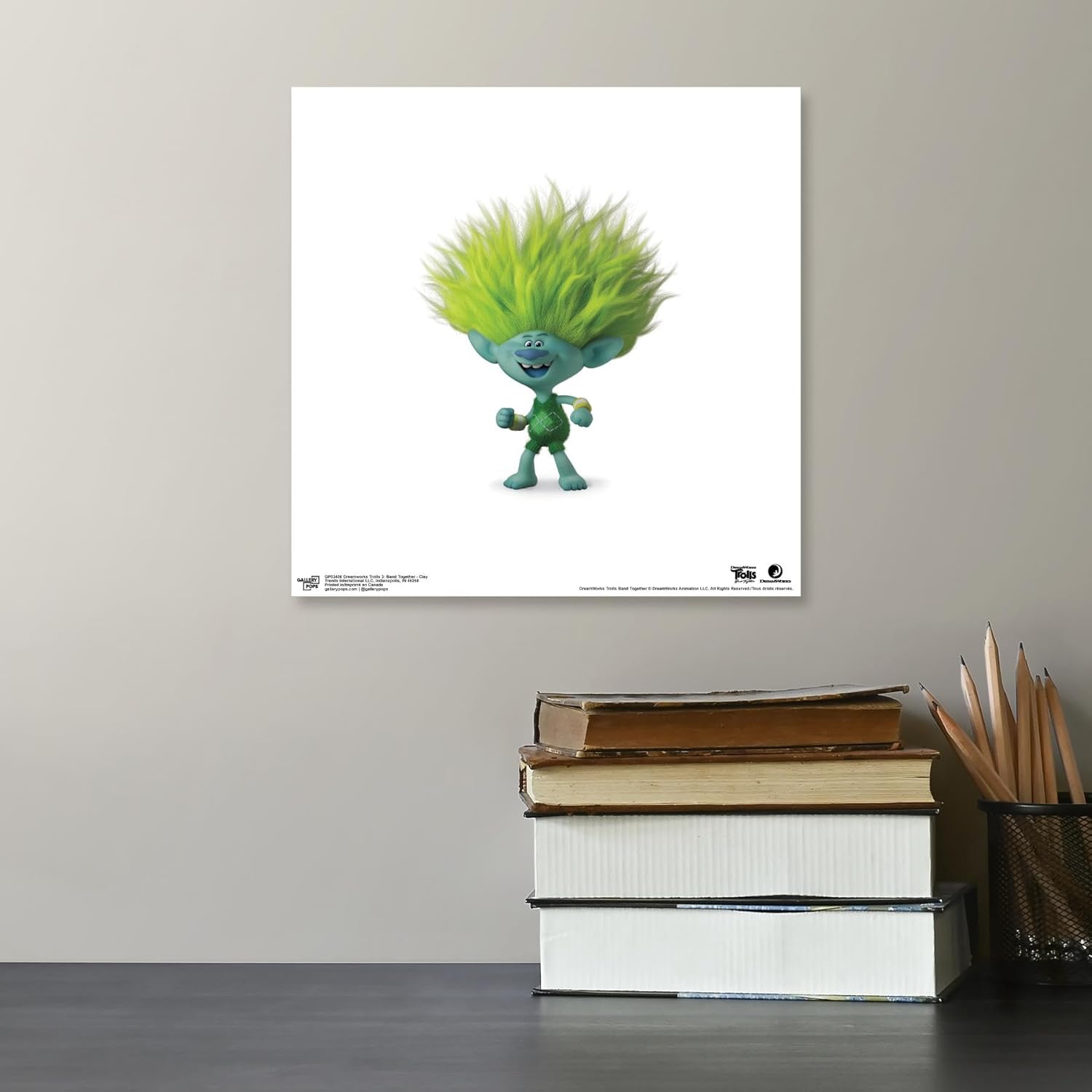 Trends International Gallery Pops Trolls Band Together – Póster de pared de arcilla para pared, 12.00 x 12.00 pulgadas, versión sin marco