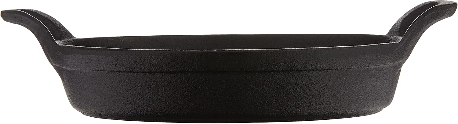 TableCraft Mini Oval Au Gratin Utensilios de cocina, 24 oz, negro