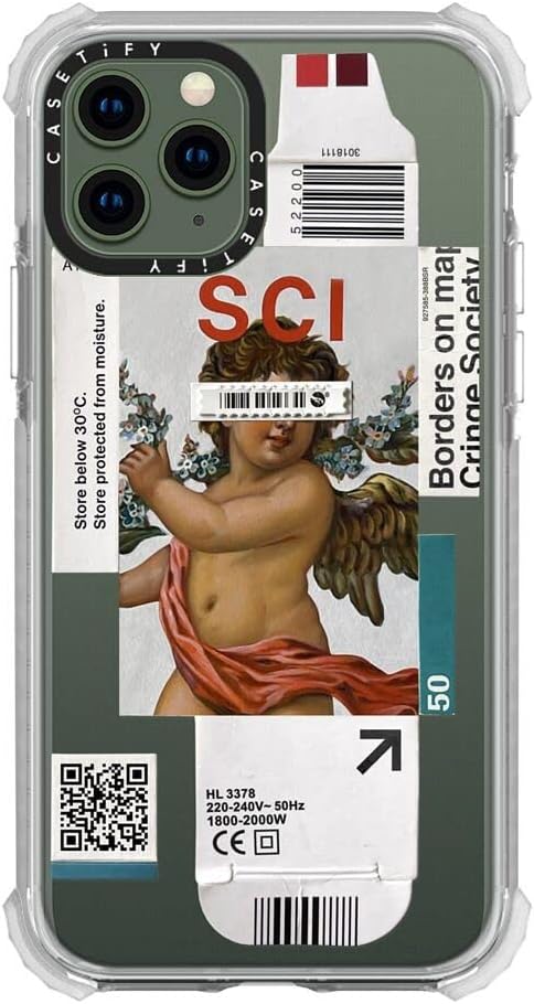 CASETiFY Funda Ultra Impact para iPhone 11 Pro protección contra caídas de 9.8 pies – Por debajo de 30 grados – Transparente