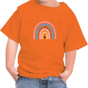 Camisa Naranja para niños pequeños, Camiseta de Manga Corta con Cuello Redondo para niños Camisetas túnicas ropa Camisa Naranja para niños pequeños, Camiseta de Manga Corta con Cuello Redondo para niños Camisetas túnicas ropa