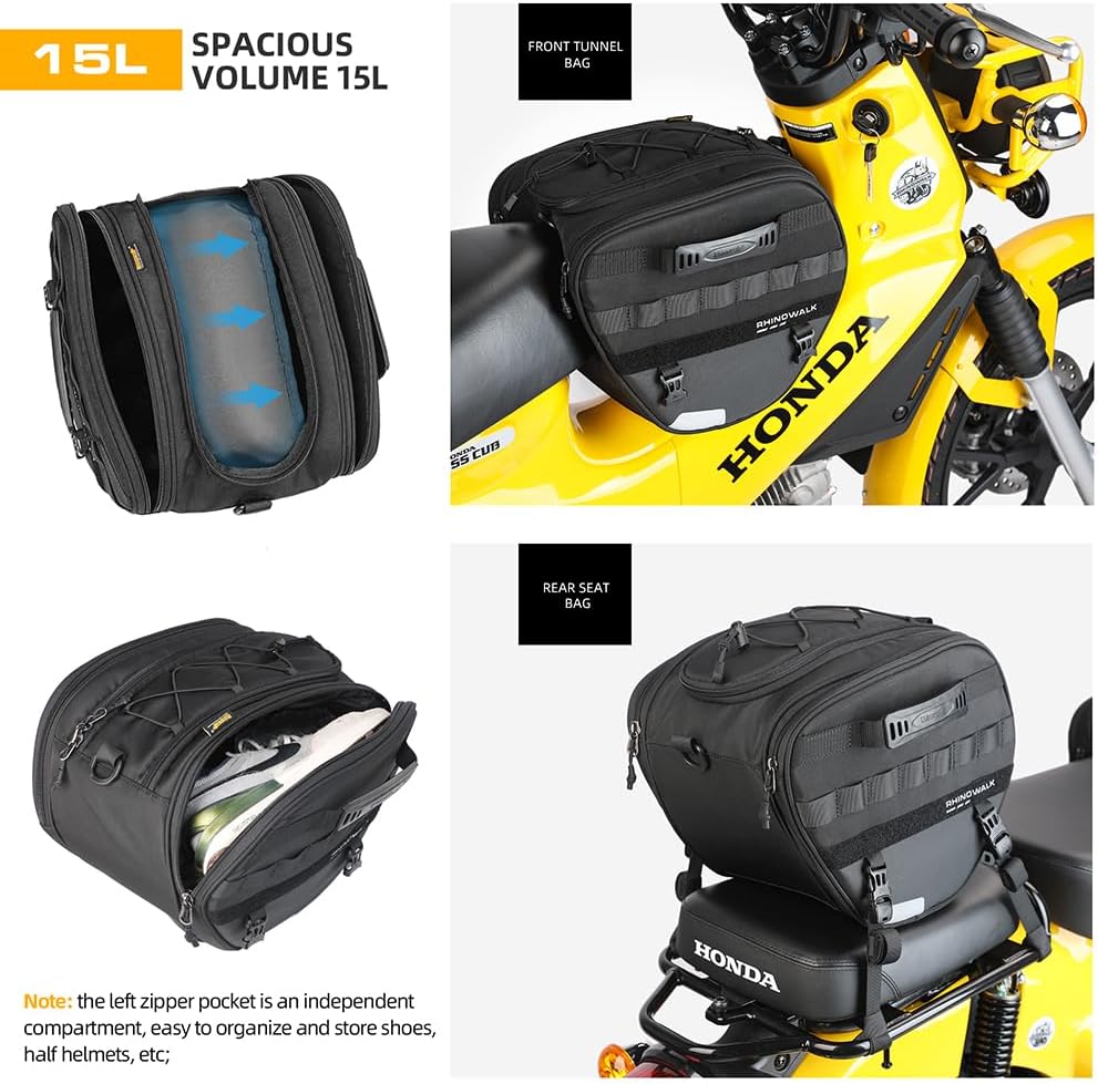 Rhinowalk Scooter motocicleta tanque bolsas pedal bolsa de herramientas delantera para Honda X-ADV 750cc ala NSS 350CCYAMAHA XMAX TMAX SYM TMAX ADV
