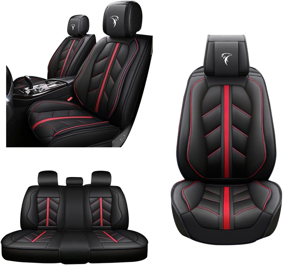 Juego de 5 fundas de asiento para Mazda CX-3 CX-30 CX-5 CX-50 CX-9 CX-90 Mazda3 Mazda9, fundas de asiento de cuero mejoradas, impermeables,