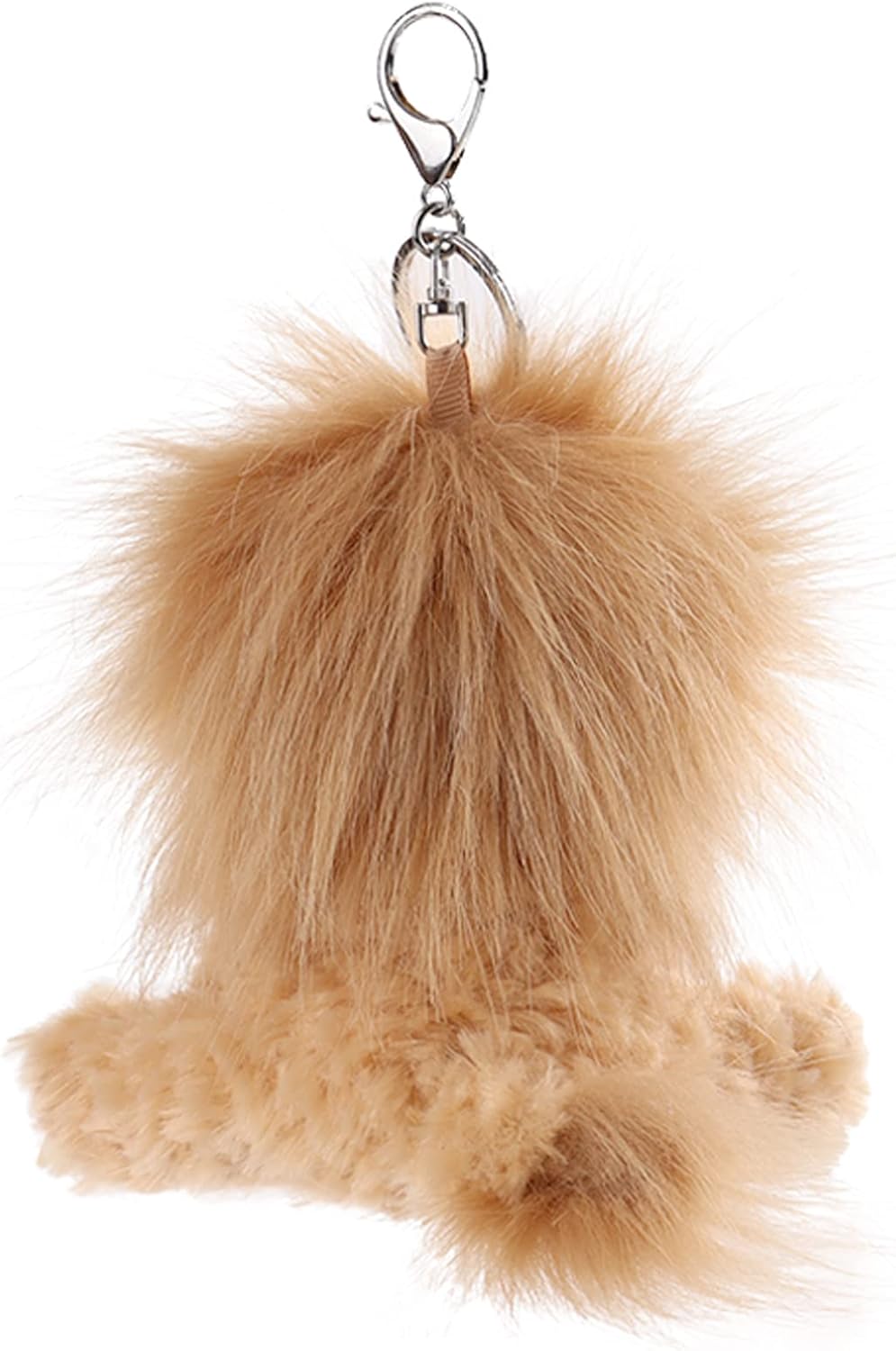Apricot Lamb Cute Toys – Llavero suave de peluche de león amarillo para bolsa de niños, bolso, mochila y bolso (6 pulgadas), Amarillo
