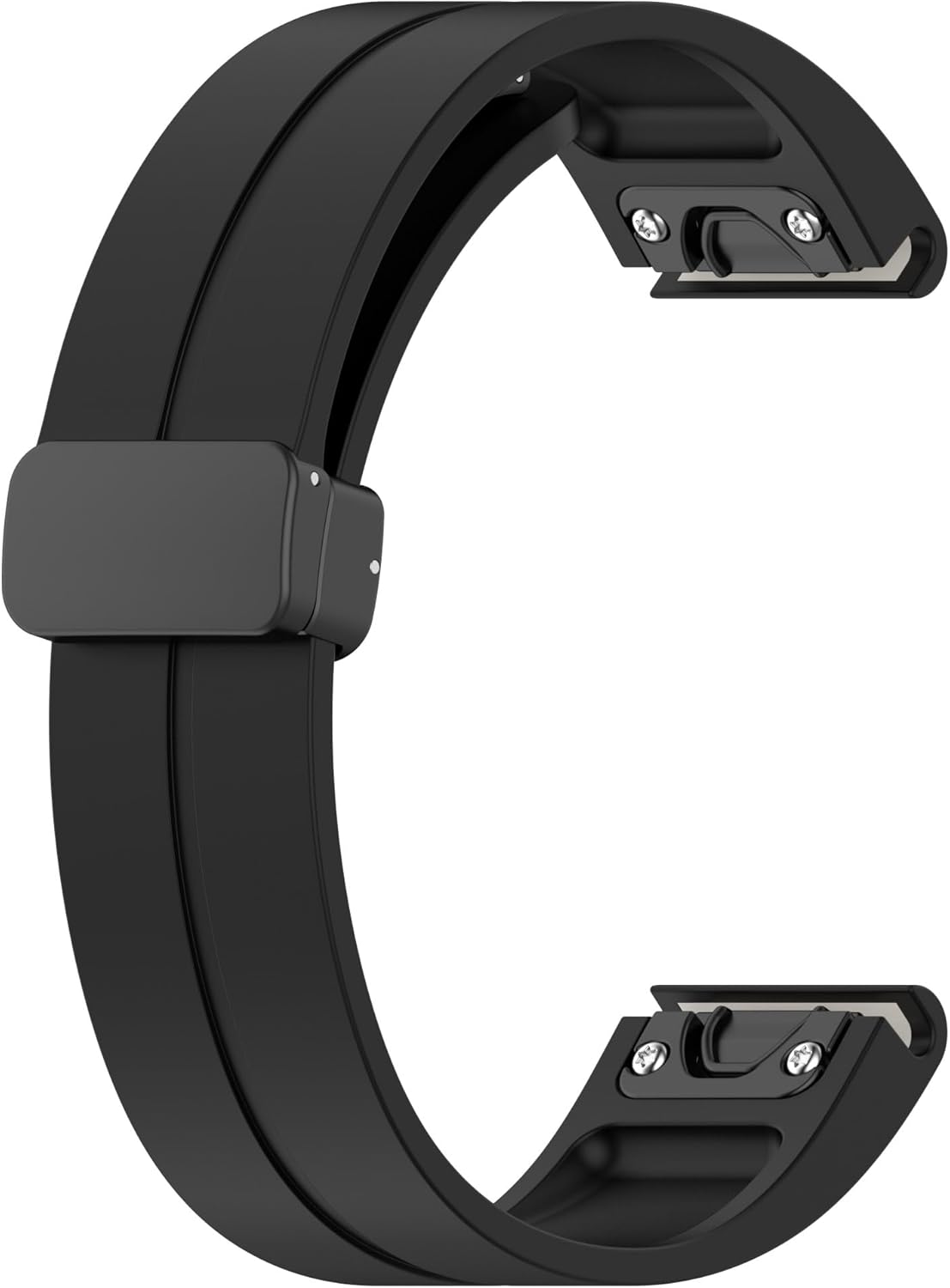 Correa de silicona de 0.866 pulgadas de ajuste rápido y fácil compatible con Garmin Fenix 5Fenix 5 PlusFenix 6Fenix 6 ProFenix 7, correa de repuesto