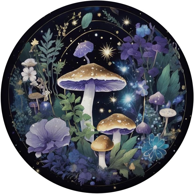 PopSockets PopGrip estándar con cristales mágicos de bruja, estilo bohemio, color morado