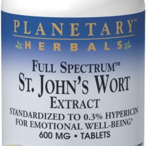 Planetary Herbals Extracto de St. John ‘s wort espectro completo 600mg, para Bienestar emocional Planetary Herbals Extracto de St. John ‘s wort espectro completo 600mg, para Bienestar emocional