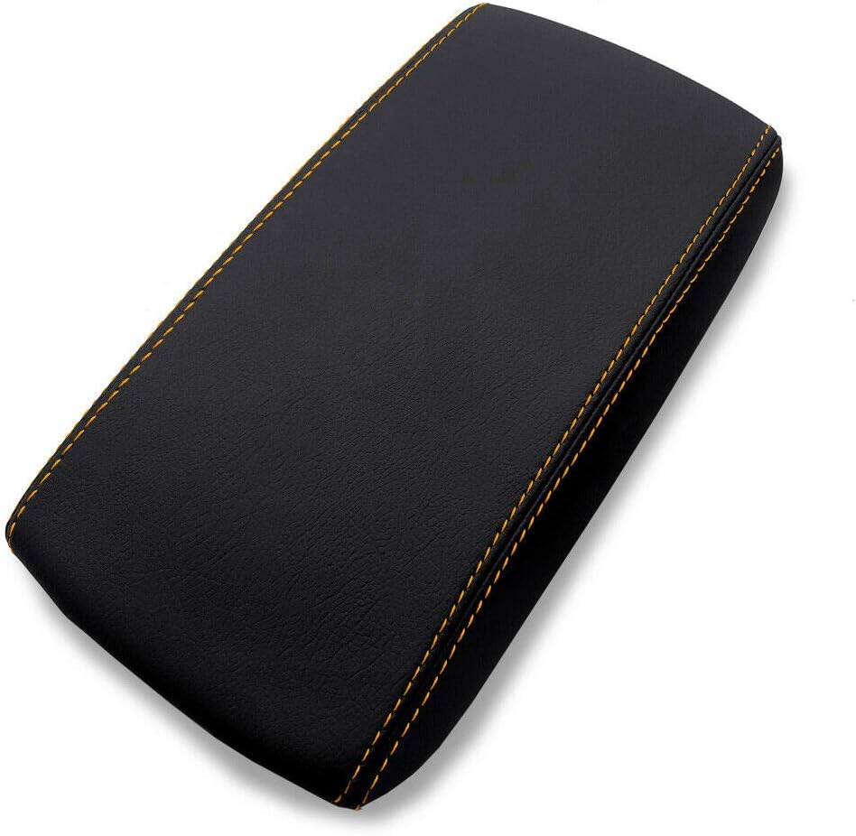 Funda para reposabrazos de consola (piel, para Hyundai Elantra 17-20), color naranja