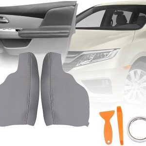 GXARTS Panel de puerta reposabrazos cubierta gris con herramienta de instalación para Honda Odyssey 2011 2012 2013 2014 2015 2016 2017 1 par de GXARTS Panel de puerta reposabrazos cubierta gris con herramienta de instalación para Honda Odyssey 2011 2012 2013 2014 2015 2016 2017 1 par de
