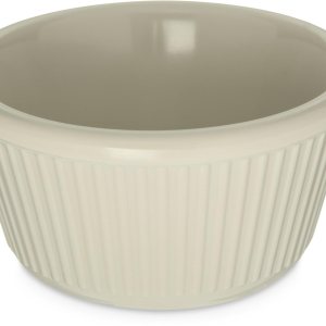 Carlisle FoodService Products S287-842 Melamine Cash “n Carry – Juego de ramequines estriados, capacidad de 4 onzas, altura de 1.78”, hueso (caja de Carlisle FoodService Products S287-842 Melamine Cash “n Carry – Juego de ramequines estriados, capacidad de 4 onzas, altura de 1.78”, hueso (caja de