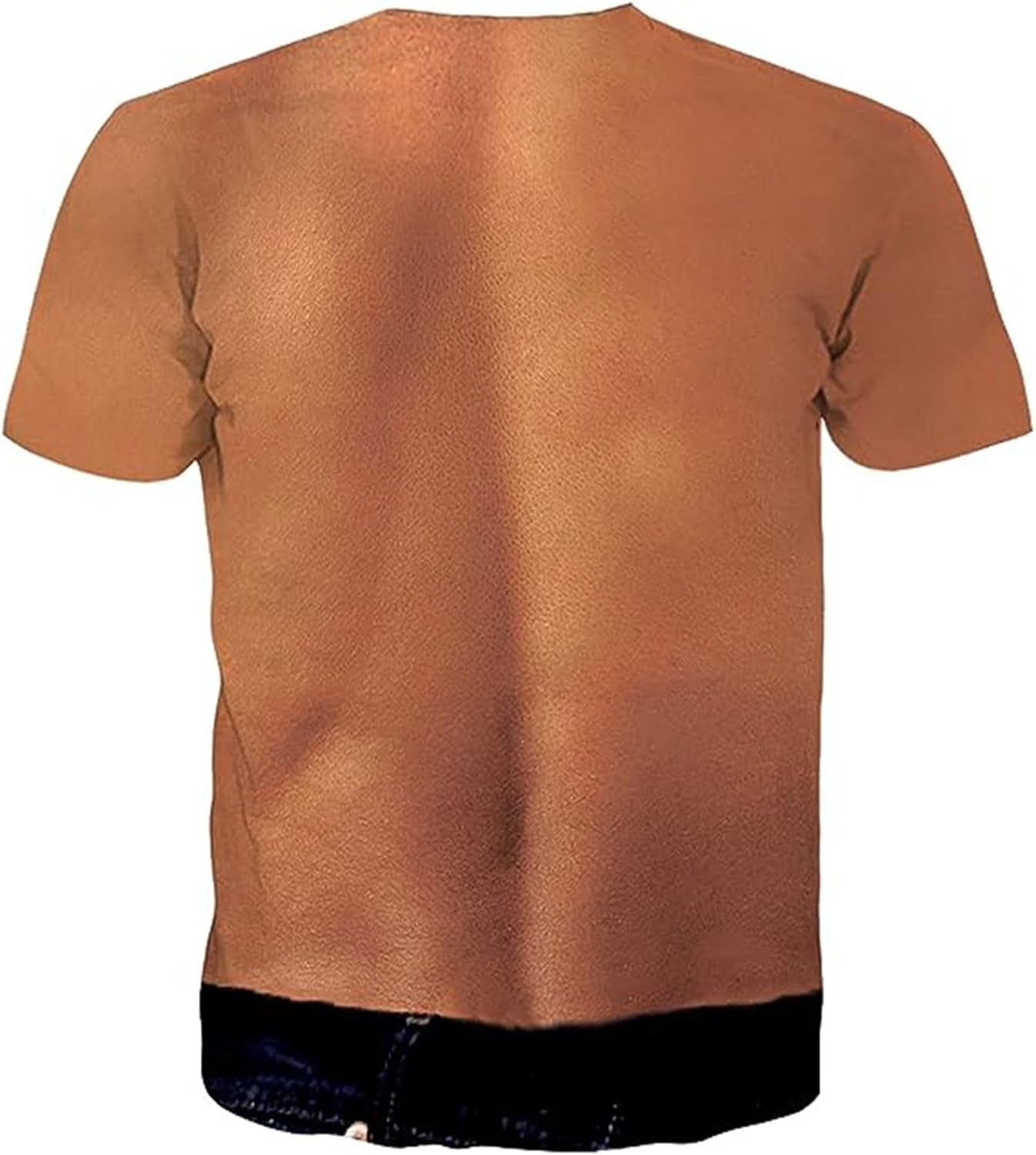 Camiseta con estampado gráfico de abdominales falsos en 3D para hombre, camisetas feas para mujeres y hombres, ajustadas, básicas