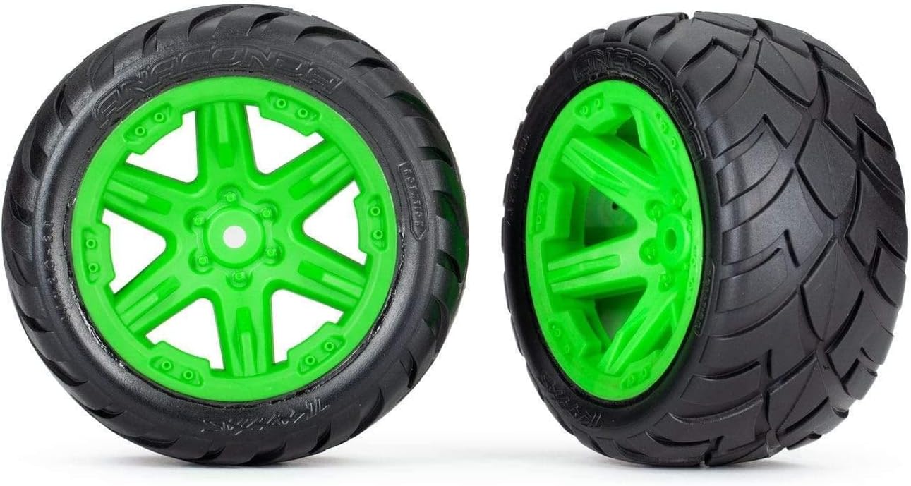 Traxxas 6768G Neumáticos y Llantas 2.8′ RXT Verde Anaconda 2WD Eléctrico Trasero
