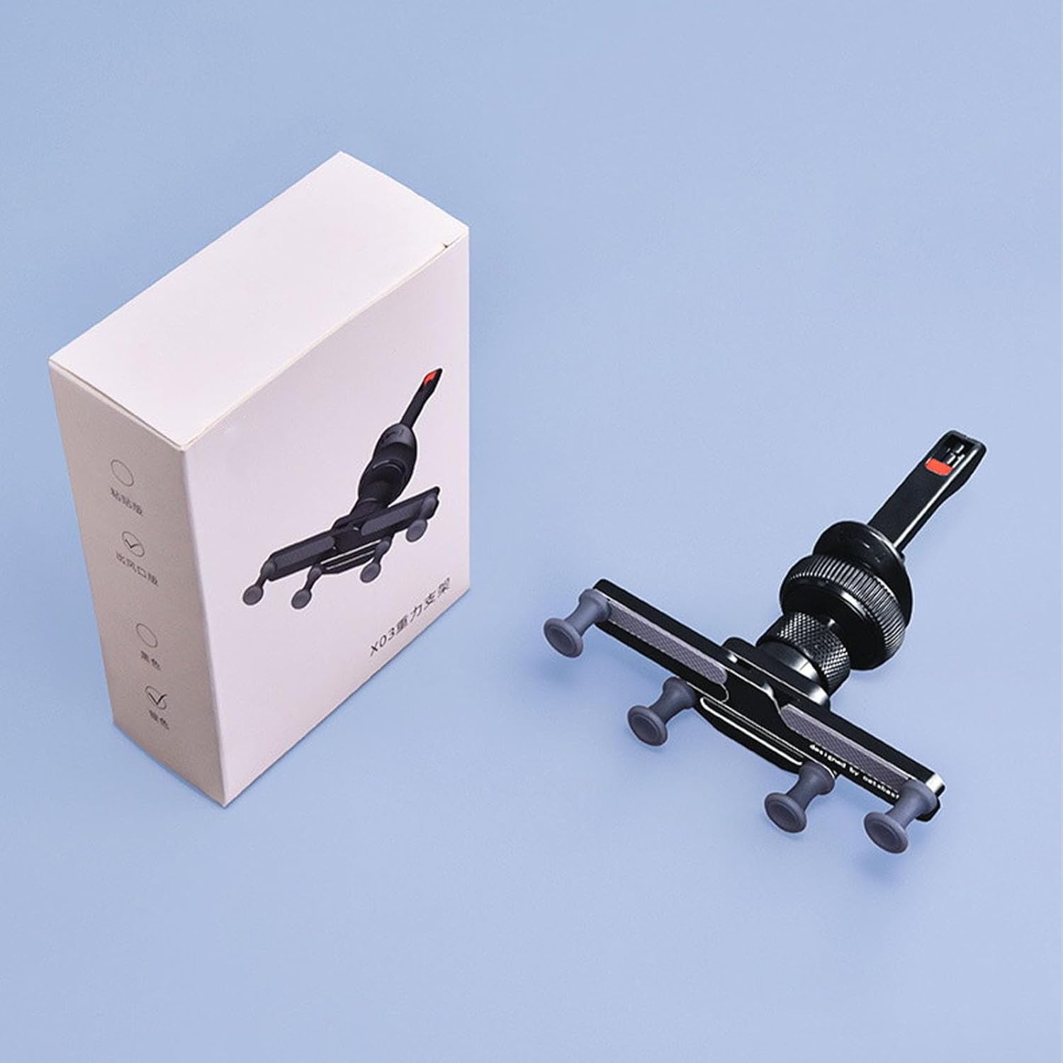 hunmui Peachloft Soporte para teléfono, soporte giratorio invisible, soporte de teléfono para automóvil, soporte para teléfono de automóvil