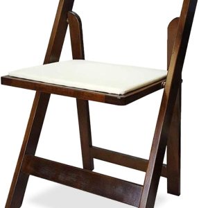 Titan Series Silla plegable de madera Fruitwood silla plegable ligera para interiores y exteriores Silla plegable acolchada de vinilo para bodas y Titan Series Silla plegable de madera Fruitwood silla plegable ligera para interiores y exteriores Silla plegable acolchada de vinilo para bodas y