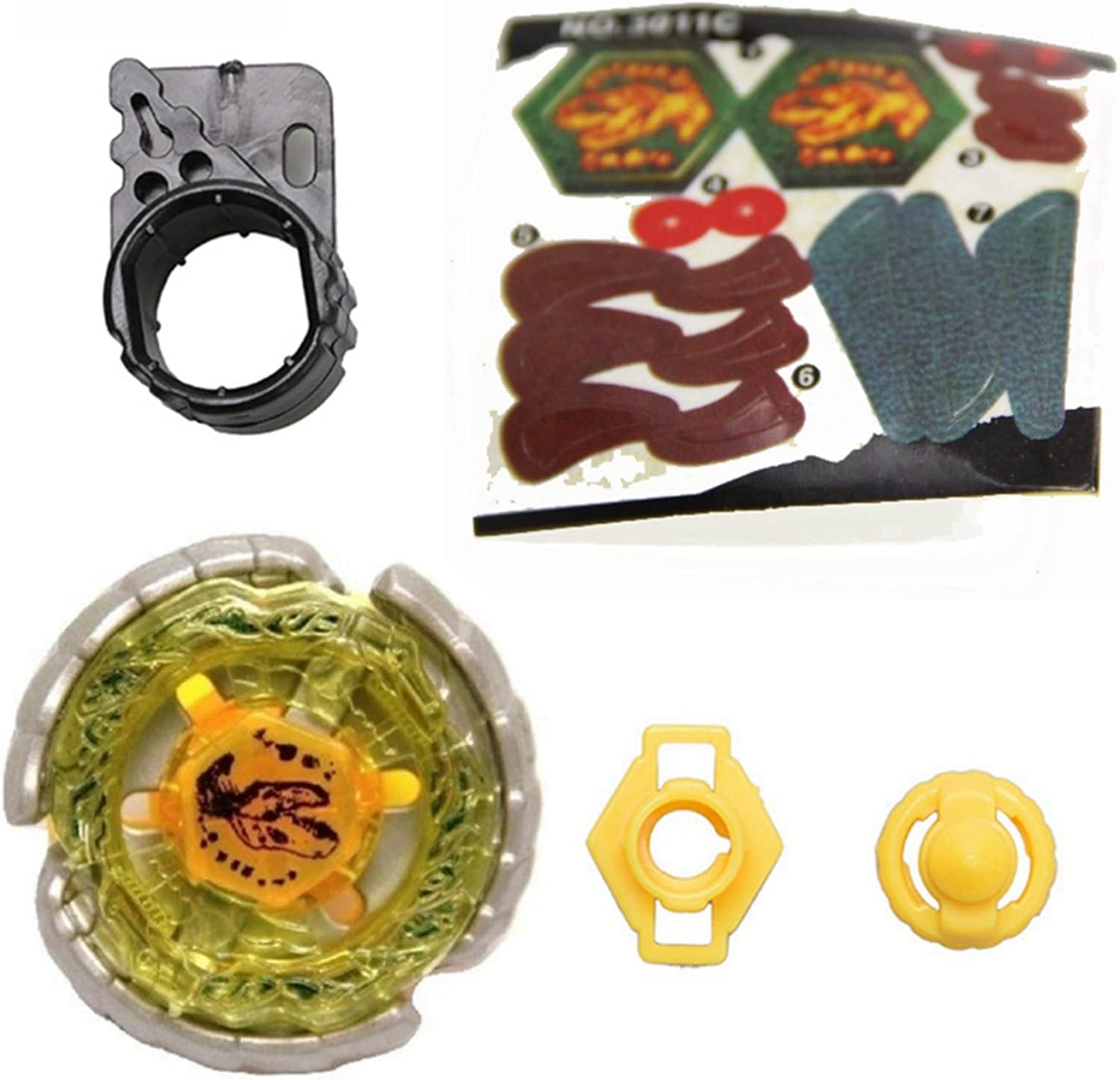 Spinning Top Battling Toy Nightmare Rex SW145SD Ripper Metal Fusion Master Battle Ripcord Launcher Gyro Set (BB-Nightmare Rex)