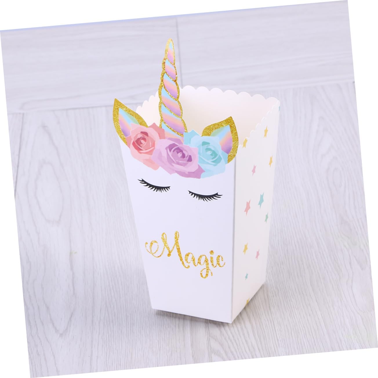 Bolsa de papel de palomitas de maíz, bolsa de comida de papel, contenedor de dulces para bebés, soporte para bolsa de palomitas de maíz, bolsa de