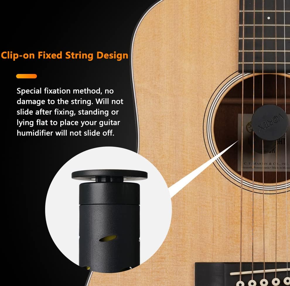 Humidificador de guitarra, humidificador universal para instrumento de cuerda, humidificador para evitar el secado y agrietamiento, sin dañar las