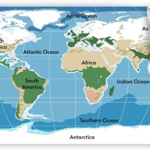 StikArt Mapas pequeños para escritorios de estudiantes – Continentes y océanos (6 calcomanías) StikArt Mapas pequeños para escritorios de estudiantes – Continentes y océanos (6 calcomanías)