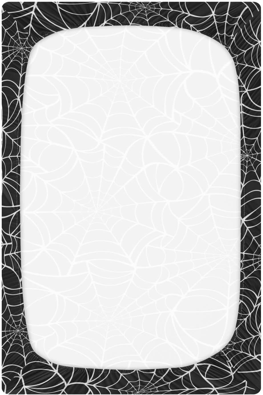 Sábanas de tela de araña para cuna, suaves, transpirables, ajustables, para cuna de bebé, para niñas y niños, 52 x 28 x 9 pulgadas
