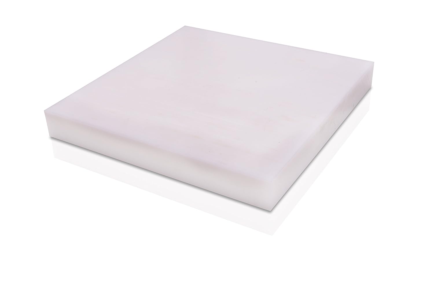 Hoja de plástico de copolímero de DelrinAcetal blanco 12 “x 6″ x 6”