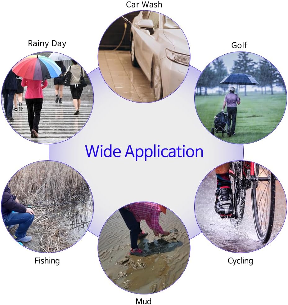 Fundas de goma de silicona impermeables para la lluvia, antideslizantes, fáciles de usar, resistentes al agua, protectores de ciclismo al aire libre