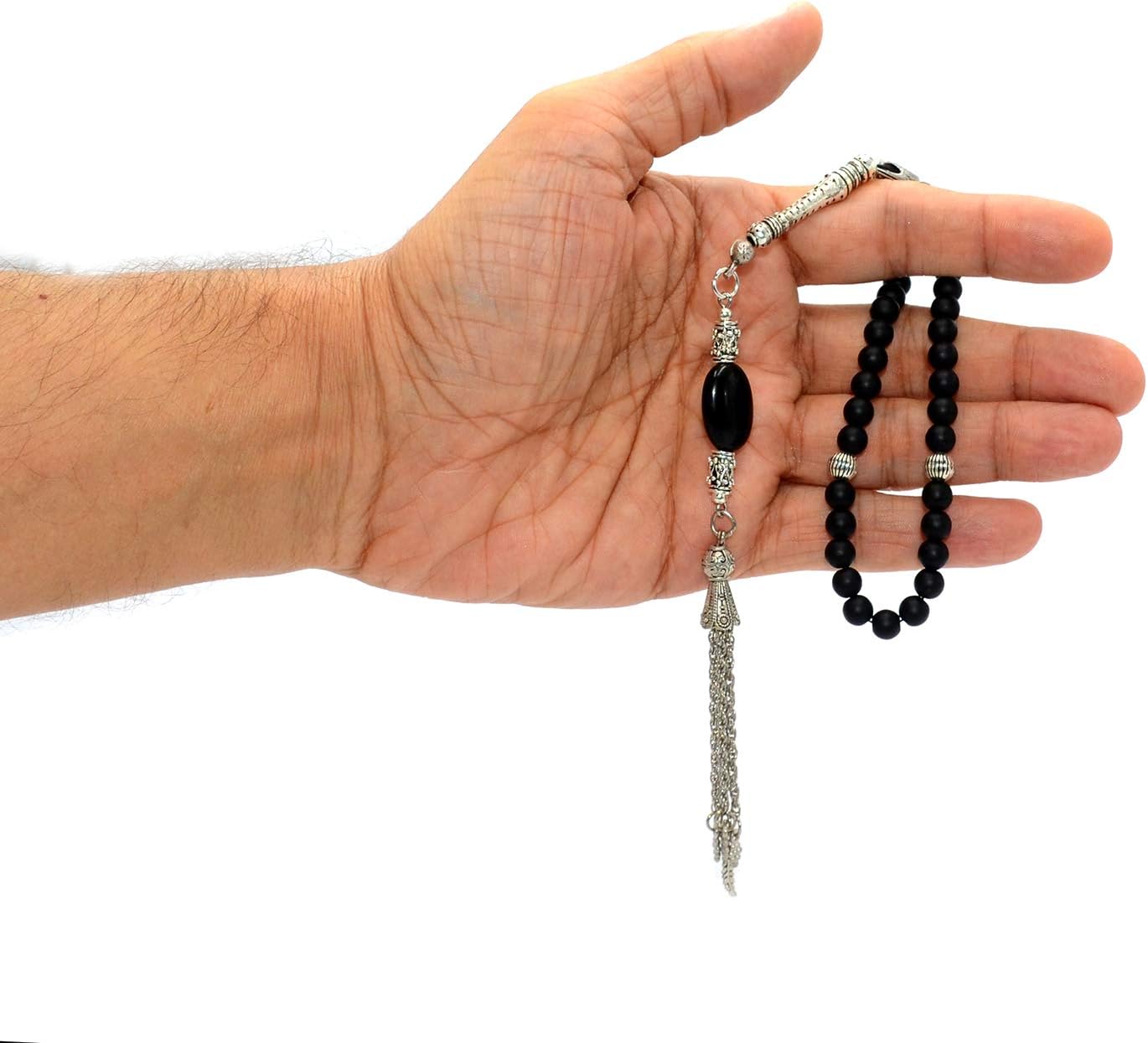 Cuentas pequeñas Serie TESBIH (0.236 in, 33 cuentas pequeñas) Tesbih-Tasbih-Tasbeeh-Misbaha-Masbaha-Subha-Sebha-Sibha-Worry Beads (piedra natural
