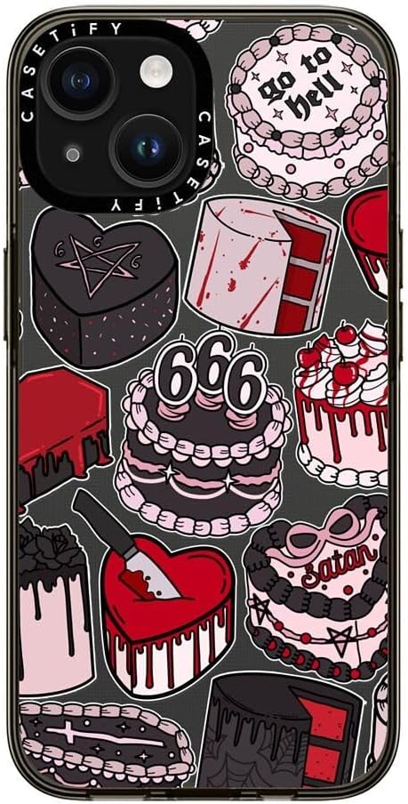 CASETiFY Chiara LB Art – Funda compacta para iPhone 15, 2 veces probada contra caídas de grado militar, protección contra caídas de 4 pies, color
