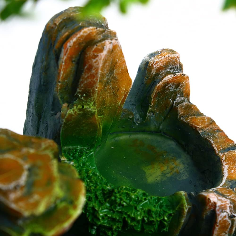 Fuente de agua de mesa, fuente de cascada interior con luces LED coloridas y atomizador, mini rocalla de escritorio, fuente de escritorio de