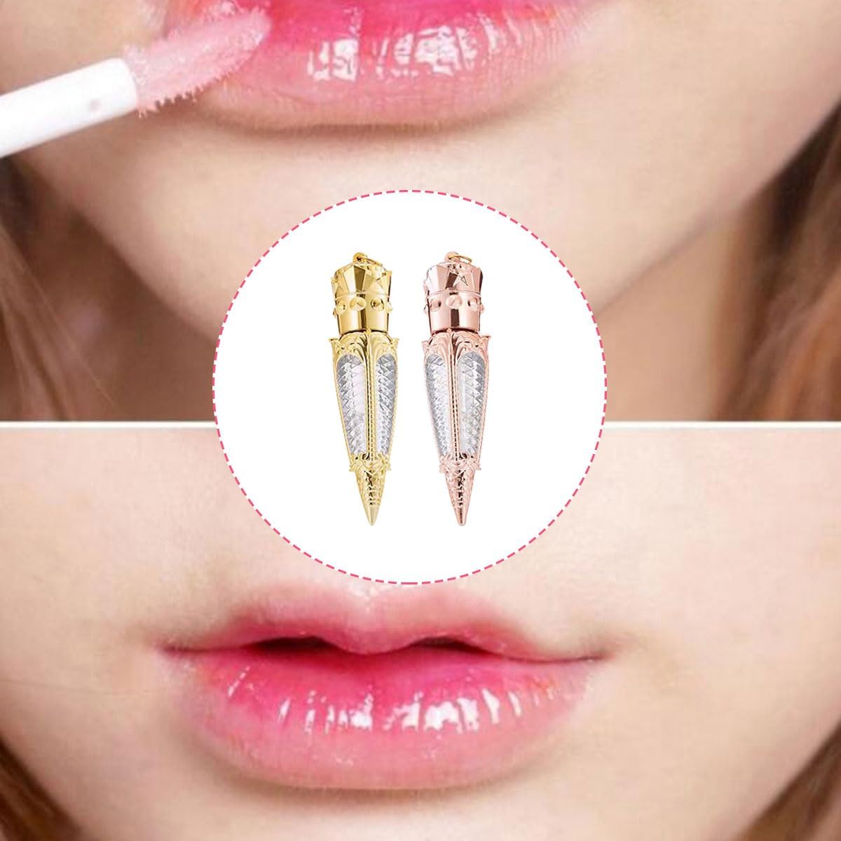 10 unidades de tubo de brillo de labios vacía recargable botella de bálsamo labial de plástico transparente contenedor de brillo labial botella de