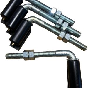 JM Steel – Bisagras soldadas con perno en J de 34 pies para puertas resistentes, capacidad de peso de 600 libras, 7 pulgadas de largo, brazo de JM Steel – Bisagras soldadas con perno en J de 34 pies para puertas resistentes, capacidad de peso de 600 libras, 7 pulgadas de largo, brazo de