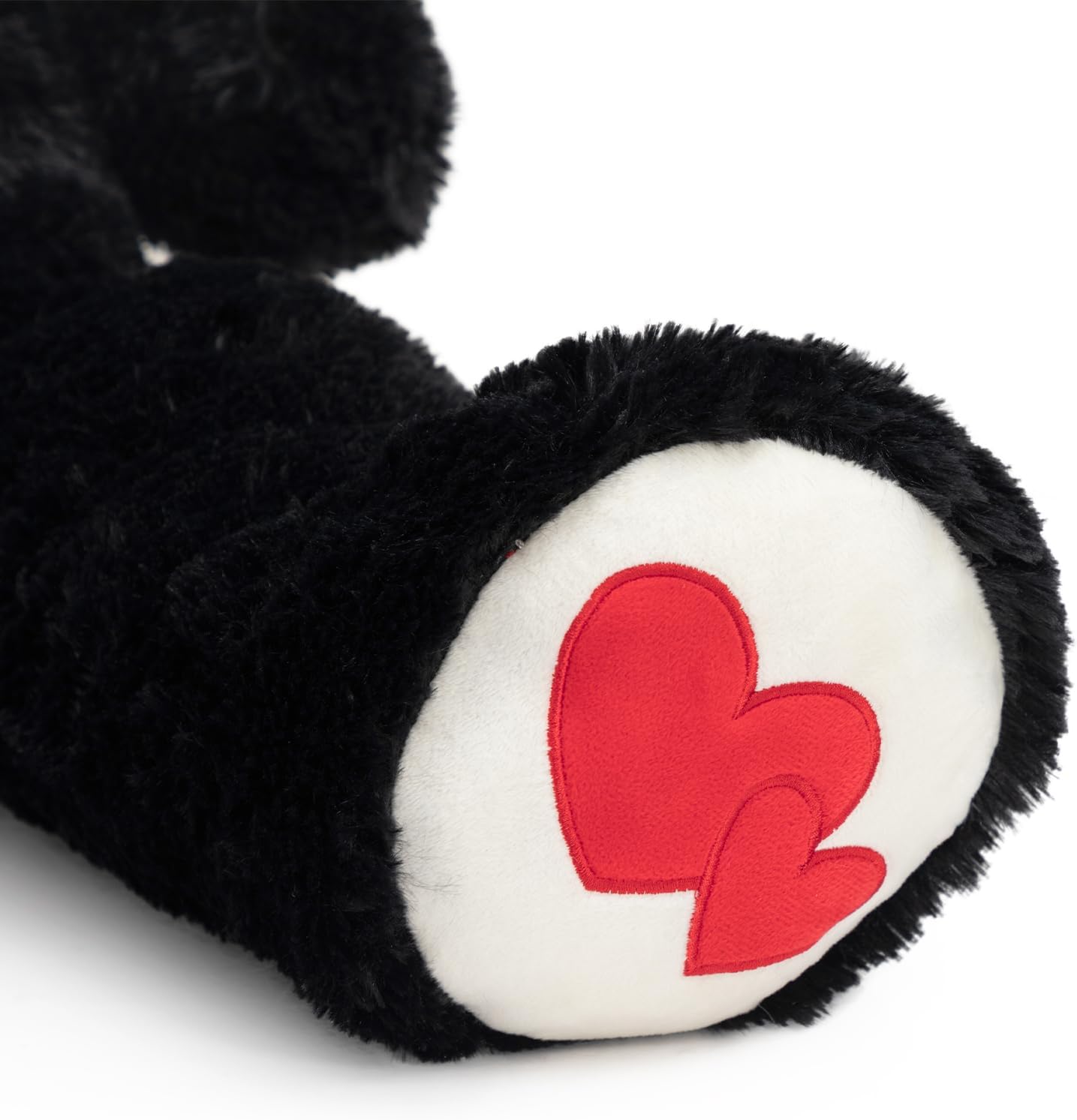 HollyHOME Oso de peluche grande con corazón rojo para novia y niños, día de San Valentín, 36 pulgadas, color negro