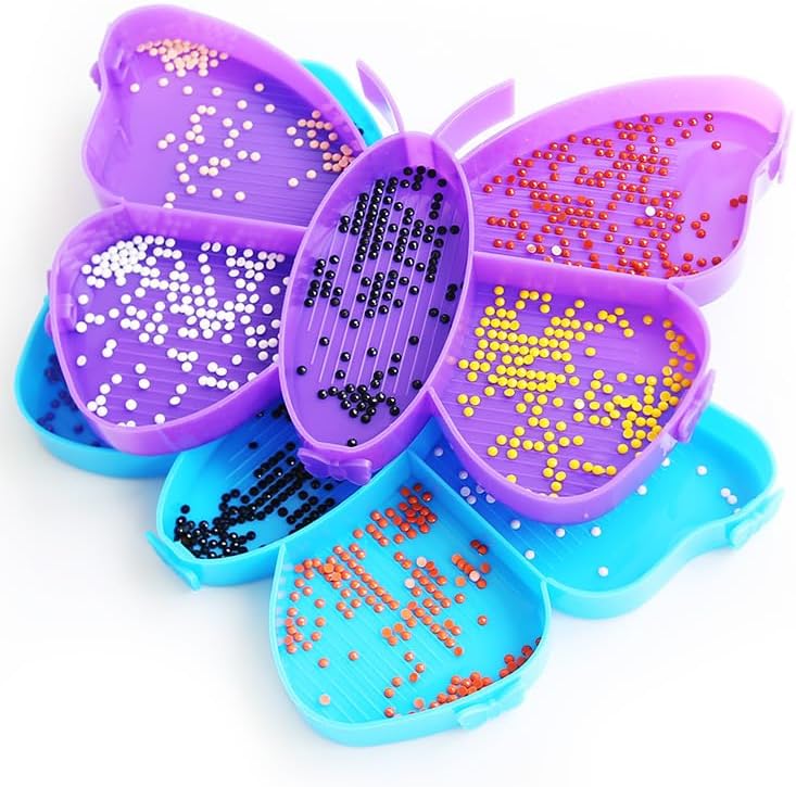 FIYO Organizador de bandejas de pintura de diamantes, accesorios para bolígrafos de pintura de diamantes, organizador de bandeja de pintura de