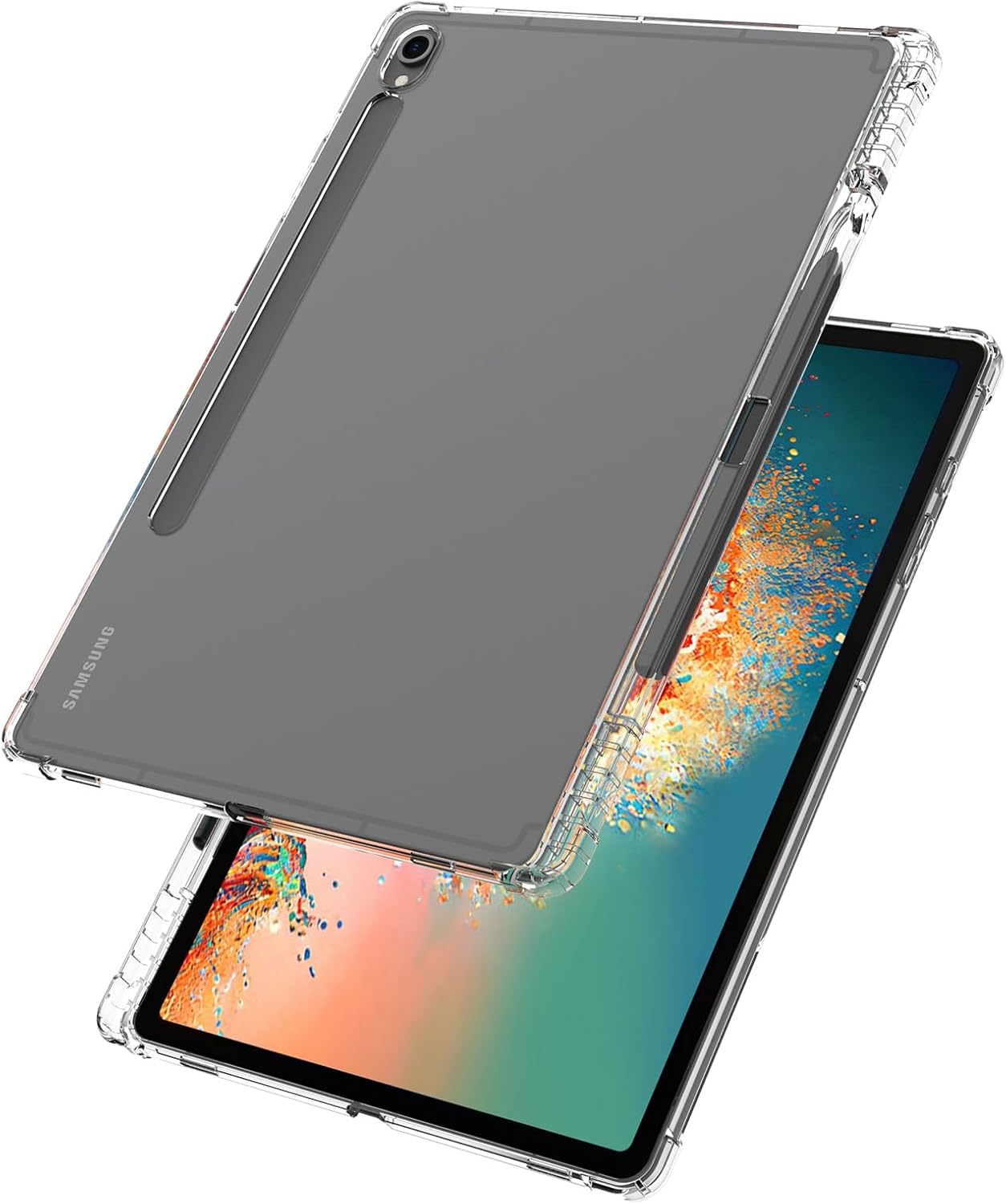 UUcovers Funda transparente para tableta Samsung Galaxy Tab S9 de 11 pulgadas (versión 2023) (modelo SM-X710X716BX718U) con soporte para bolígrafo
