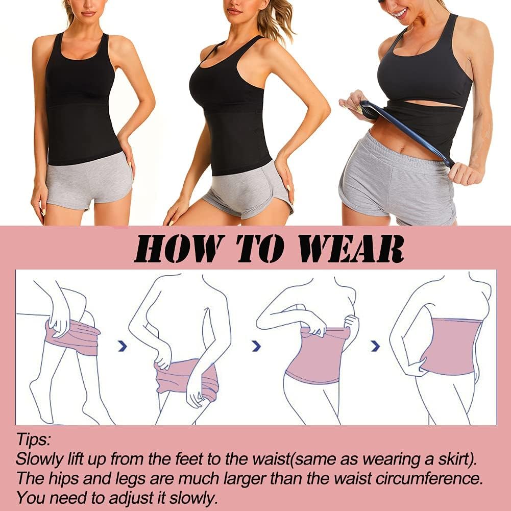 Traje de sauna para mujer, reductor de cintura, cinturón de sauna de polímero, mejora el sudor, moldeador corporal para adelgazar la cintura,