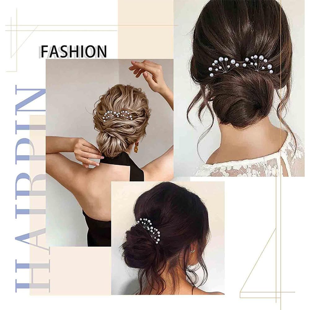 Juego de 16 peines para el cabello de boda, color plateado brillante, perla, mariposa, mariposa, novia, horquilla, peine para el cabello, peine