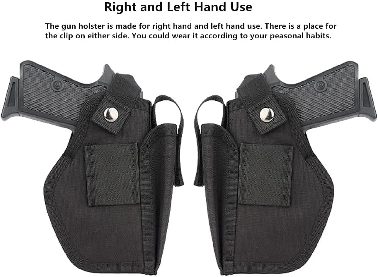 Funda universal para pistola, IWB OWB para pistola, bolsas tácticas para pistola, fundas para pistola de cintura para mano derecha e izquierda,
