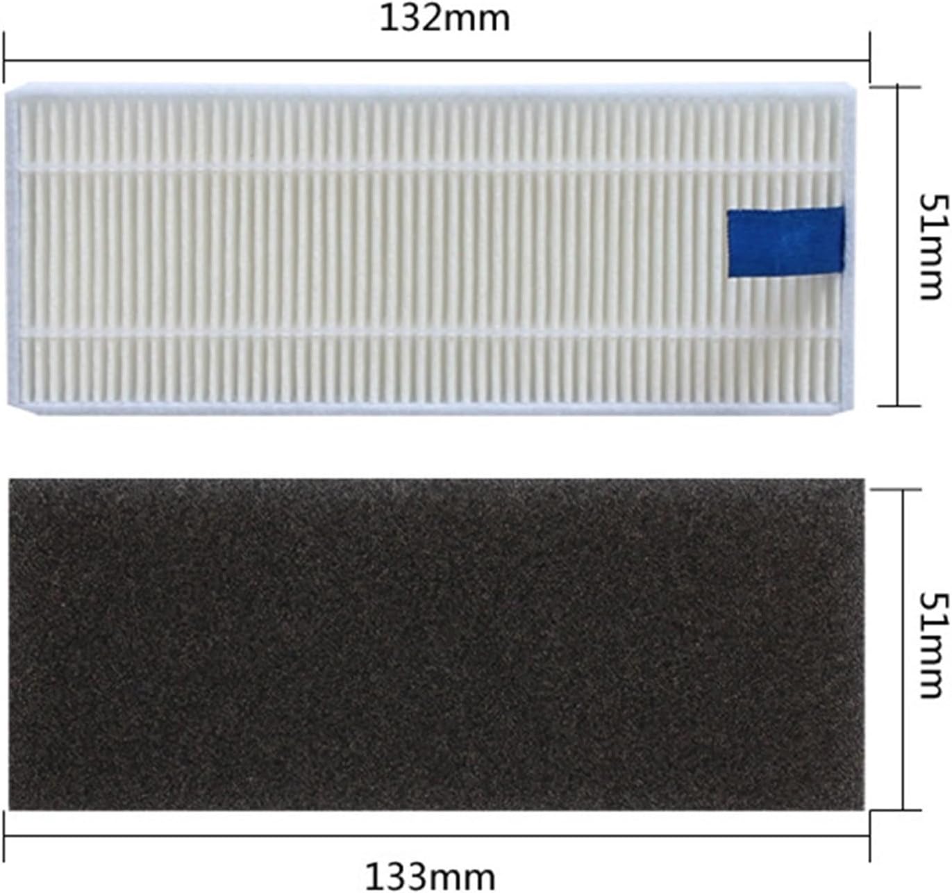 Repuestos para aspiradora, cepillo lateral, filtro Hepa, fregona, trapo. Compatible para Rowenta 20 40 50 (color  4 trapeadoras)