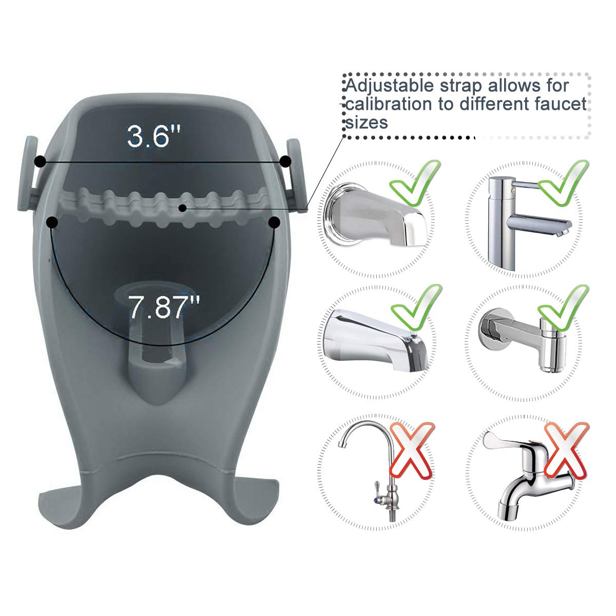 Cubierta de boquilla de baño para bañera, protege al bebé de golpes durante el baño, cubierta protectora universal para grifo, diseño de ballena