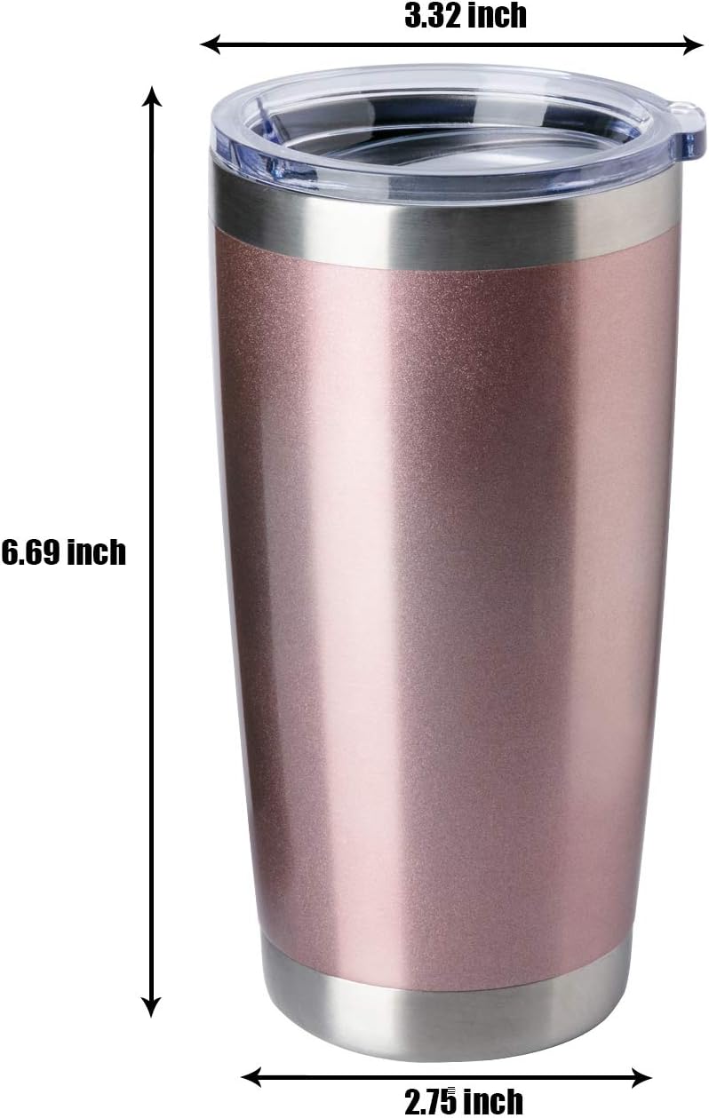 Vaso de acero inoxidable de doble pared con aislamiento al vacío, vaso para café, taza con tapa para viajar, resistente, con revestimiento de polvo,