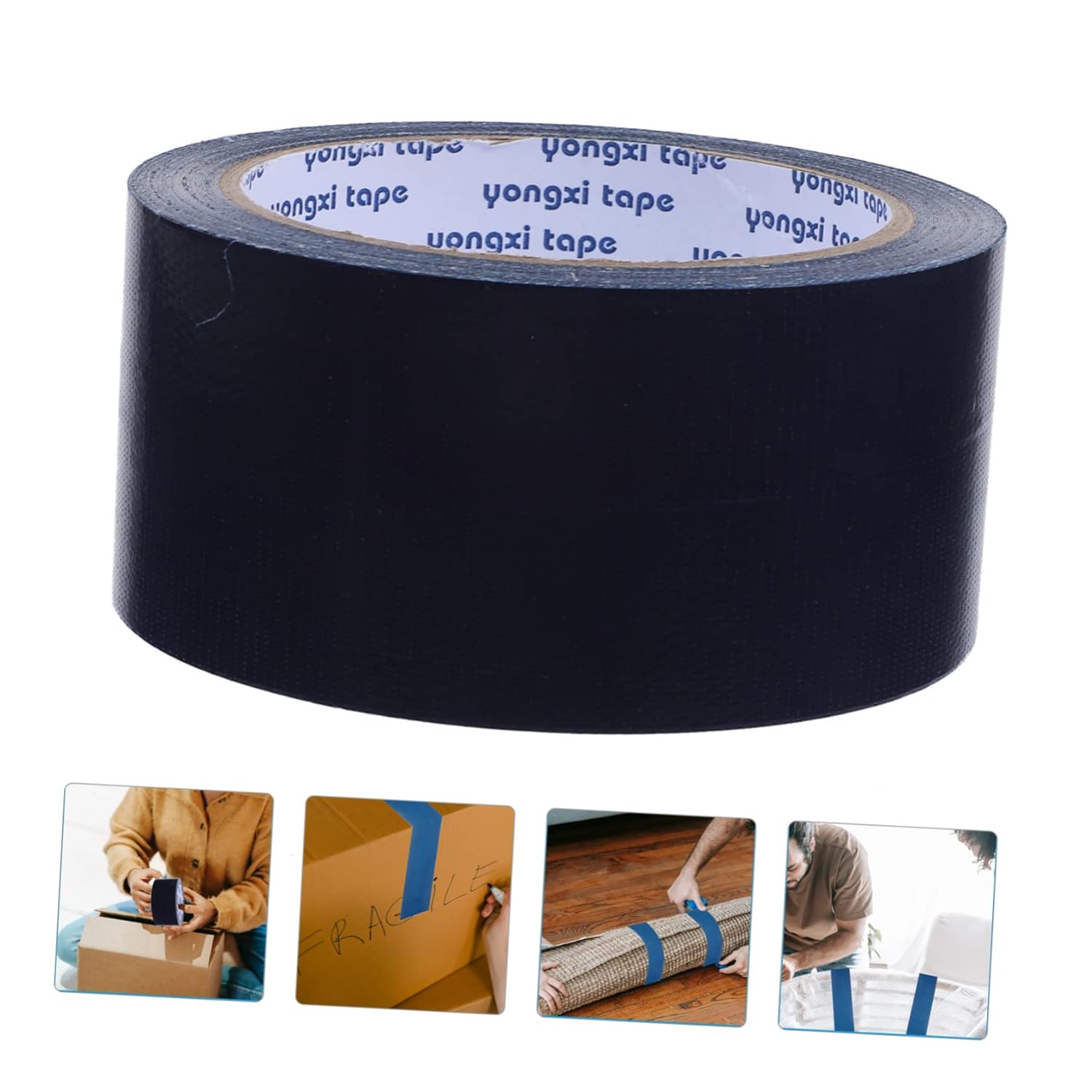 ULTECHNOVO Cinta decorativa para manualidades, cinta adhesiva marrón, cinta adhesiva resistente, rollos de cinta adhesiva para equipos eléctricos